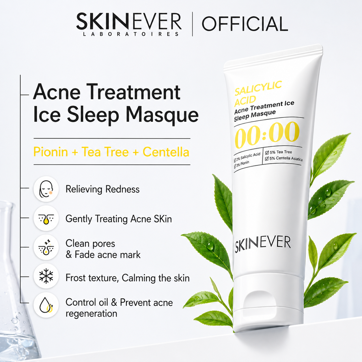 Skinever ClearFreeze Acne Mask